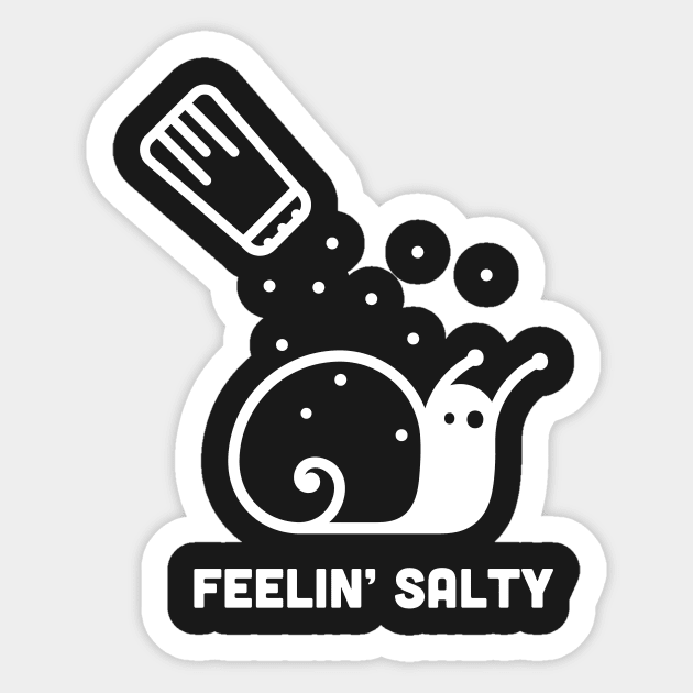 Feelin Salty - Cute Snail Design Sticker by MeatMan